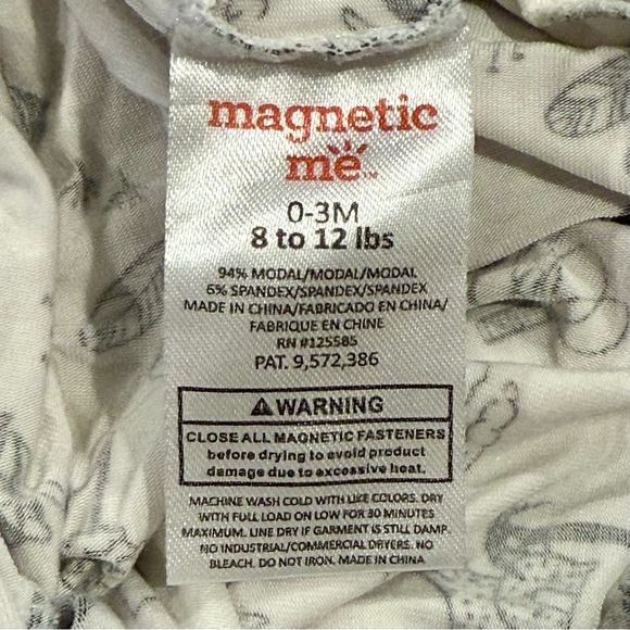Magnetic Me Animal Safari Footie Boys 0-3M Girls Modal Lions Elephants Sleeper - Picture 5 of 7